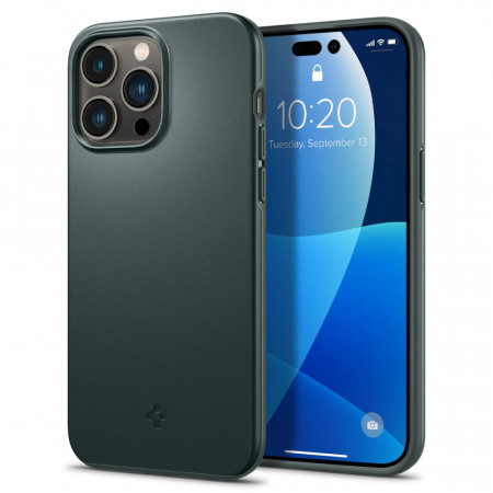 Husa iPhone 14 Pro Max Spigen Thin Fit - Abyss Green
