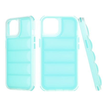 Husa iPhone 14 Pro, Skyddar Luxury Waves - Turcoaz