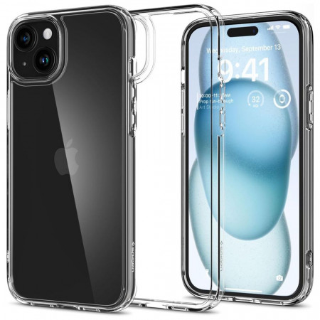 Husa iPhone 15, Spigen Ultra Hybrid - Clear