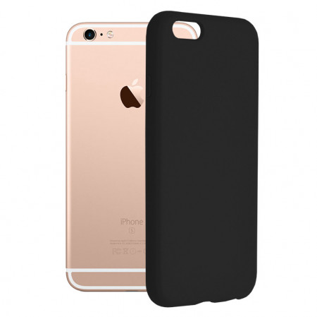 Husa iPhone 6 / 6S din silicon moale, Techsuit Soft Edge - Negru