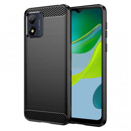 Husa Motorola Moto E13, Techsuit Carbon Silicone - Negru
