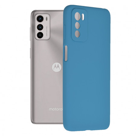 Husa Motorola Moto G42 din silicon moale, Techsuit Soft Edge - Albastru