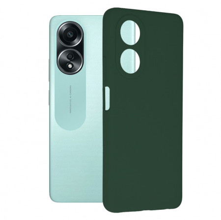 Husa Oppo A58 4G din silicon moale, Techsuit Soft Edge - Verde