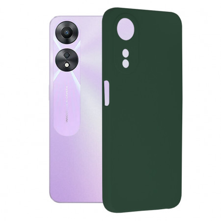 Husa Oppo A58 5G / A78 5G din silicon moale, Techsuit Soft Edge - Verde