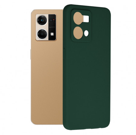 Husa OPPO Reno7 4G din silicon moale, Techsuit Soft Edge - Verde