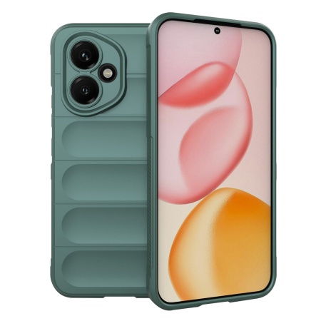 Husa pentru Honor 400, SKYDDAR INNOVATION, Magic Shield, din Silicon Mat, set cu sticker, Verde