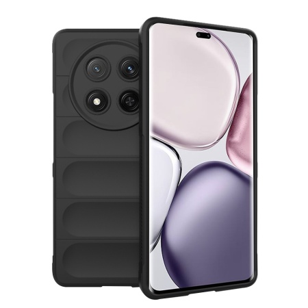 Husa pentru Honor X9c / Magic7 Lite, SKYDDAR INNOVATION, Magic Shield, din Silicon Mat, set cu sticker, Negru