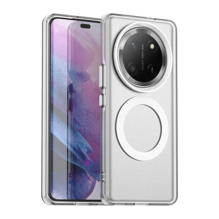 Husa pentru Honor X9c / Magic7 Lite, SKYDDAR INOVATION, CandyCase, Magsafe, set cu sticker, Alb