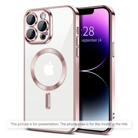 Husa pentru iPhone 17 Air, SKYDDAR INNOVATION, Luxury Shield Magsafe, Protectie Antisoc, set cu sticker, Roz