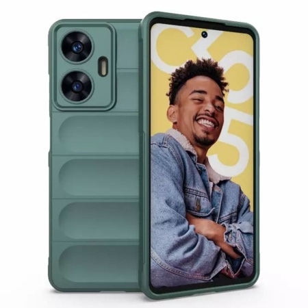Husa pentru iPhone 17 Pro Max, SKYDDAR INNOVATION, Magic Shield, din Silicon Mat, set cu sticker, Verde