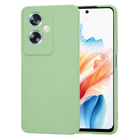 Husa pentru Oppo A79 5G / OnePlus Nord N30 SE, SKYDDAR INNOVATION, din Silicon Catifelat, SoftElegance, set cu sticker, Verde deschis