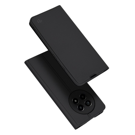 Husa pentru Realme 13 Pro / 13 Pro+, SKYDDAR INNOVATION, Magskin Book, tip Carte cu Portofel Interior, set cu sticker, Negru