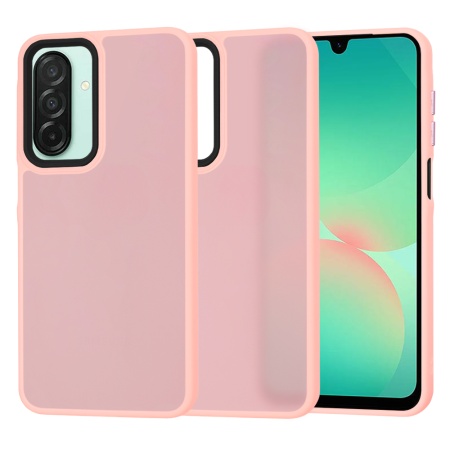Husa pentru Samsung Galaxy A26 5G, SKYDDAR INNOVATION, HaloFrost, AntiSoc, Roz, set cu sticker