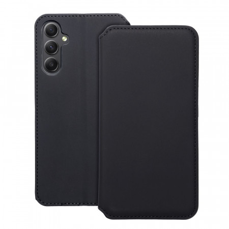 Husa pentru Samsung Galaxy A34 5G tip carte, doua buzunare, Skyddar Dual - Negru