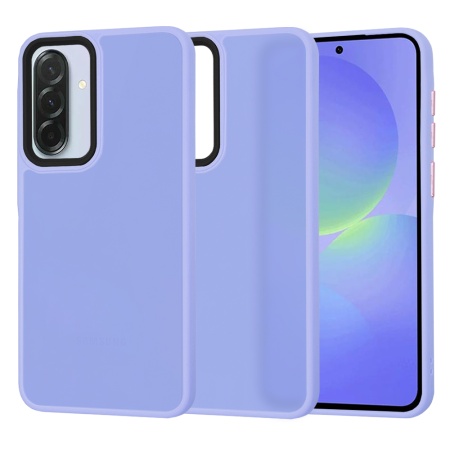Husa pentru Samsung Galaxy A36 5G, SKYDDAR INNOVATION, HaloFrost, AntiSoc, Mov deschis, set cu sticker