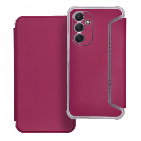 Husa pentru Samsung Galaxy A54 5G tip carte prindere magnetica, suport card, Skyddar Piano - Magenta