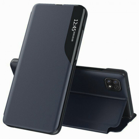 Husa Samsung Galaxy A22 5G tip carte, Techsuit eFold - Dark Blue