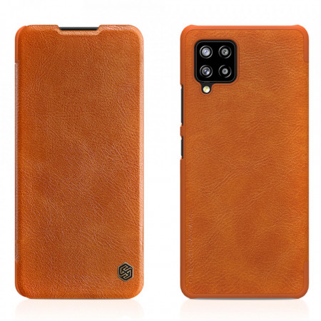 Husa Samsung Galaxy A42 5G, Qin Leather Case, Nillkin - Brown