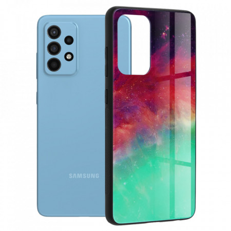 Husa Samsung Galaxy A52 5G / A52s 5G cu sticla securizata, Techsuit Glaze - Fiery Ocean