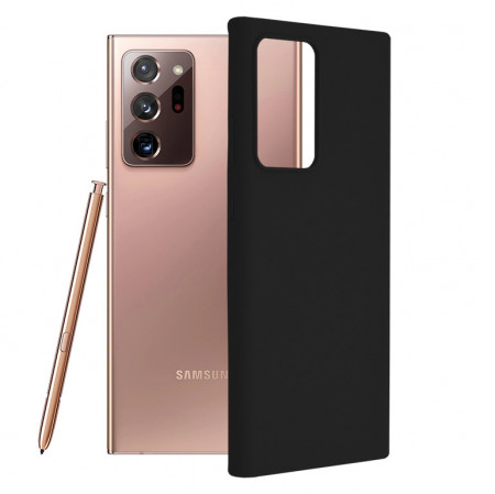Husa Samsung Galaxy Note 20 Ultra din silicon moale, Techsuit Soft Edge - Negru