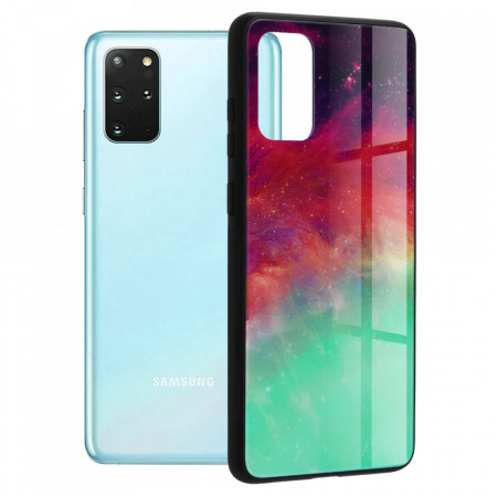 Husa Samsung Galaxy S20 Plus cu sticla securizata, Techsuit Glaze - Fiery Ocean