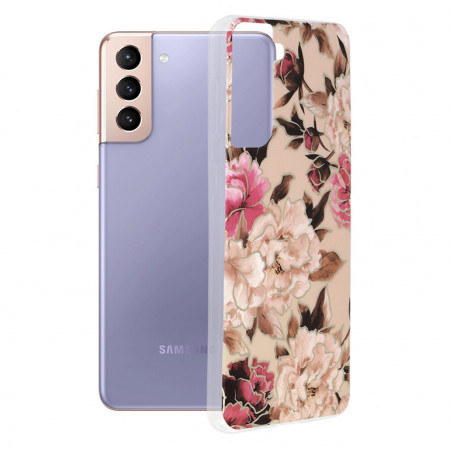 Husa Samsung Galaxy S21 Plus Marble Series, Techsuit - Mary Berry Nude