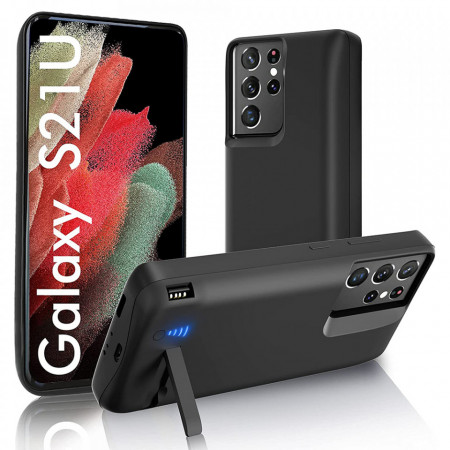 Husa Samsung Galaxy S21 Ultra, Power Battery Pro, 5000mAh, Techsuit - Negru