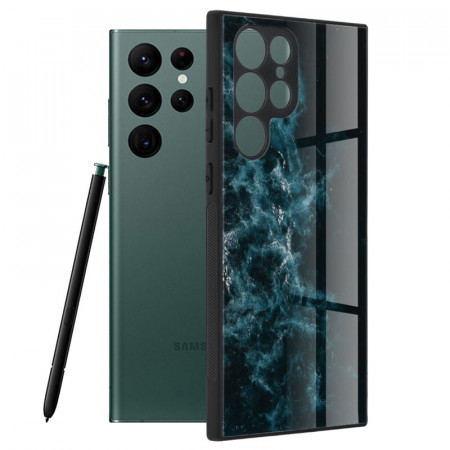 Husa Samsung Galaxy S22 Ultra, Glaze Series, Techsuit - Blue Nebula
