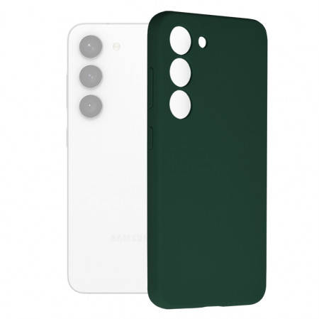 Husa Samsung Galaxy S23 din silicon moale, Techsuit Soft Edge - Verde
