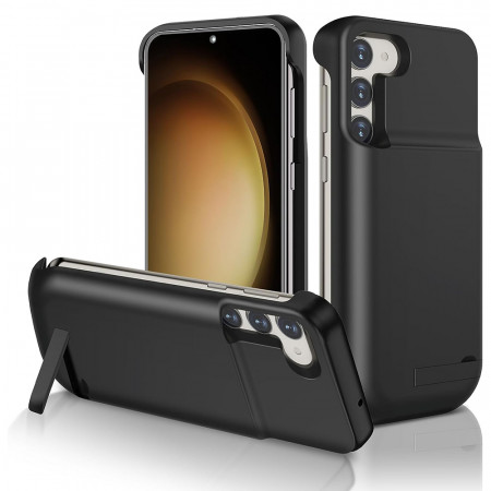 Husa Samsung Galaxy S23, Power Battery Pro, 5000mAh, Techsuit - Negru