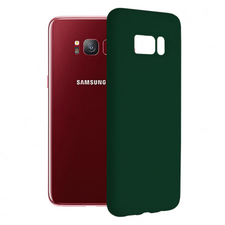 Husa Samsung Galaxy S8 din silicon moale, Techsuit Soft Edge - Dark Green
