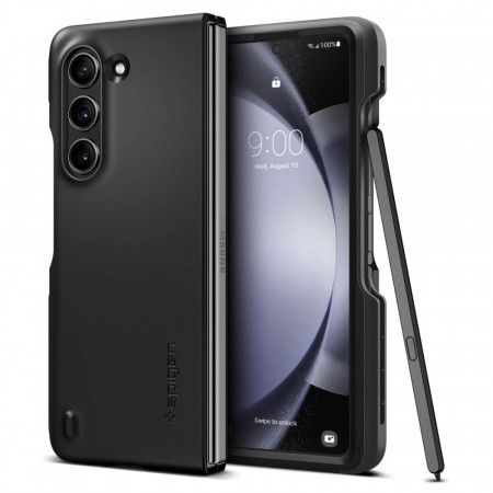 Husa Samsung Galaxy Z Fold5, Spigen Thin Fit Pen - Negru