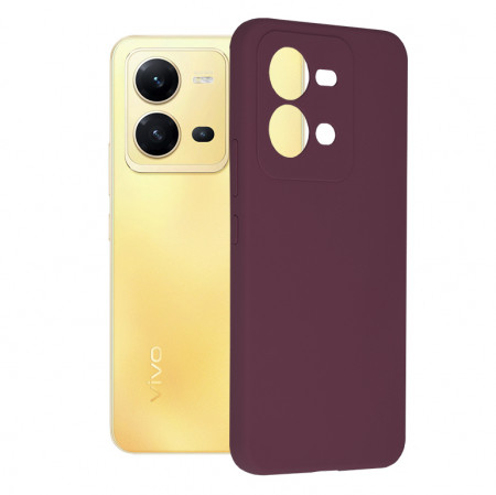 Husa Vivo X80 Lite din silicon moale, Techsuit Soft Edge - Mov
