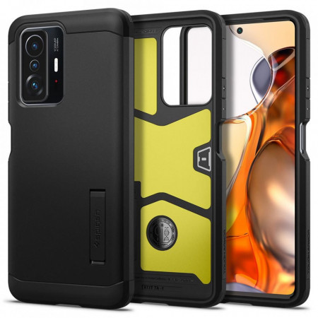 Husa Xiaomi 11T / 11T Pro, Tough Armor Spigen - Negru