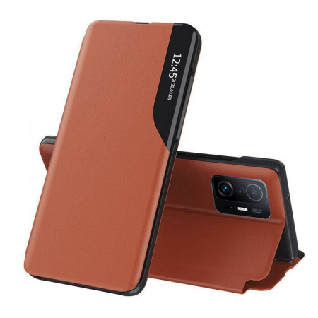 Husa Xiaomi 11T Pro tip carte, Techsuit eFold - Portocaliu