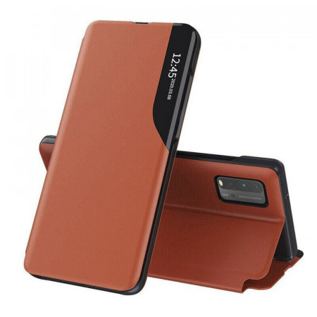 Husa Xiaomi Redmi 9T tip carte, Techsuit eFold - Portocaliu