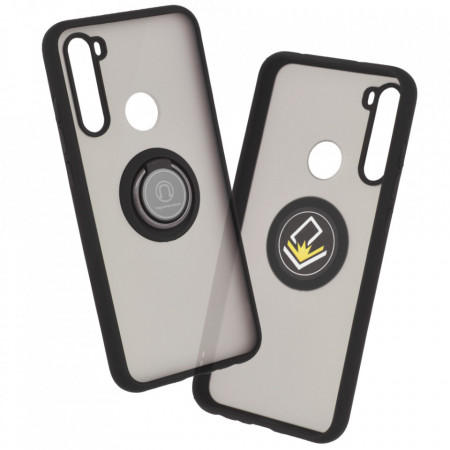 Husa Xiaomi Redmi Note 8 cu inel, Techsuit Glinth - Negru