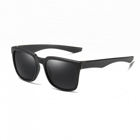 Ochelari soare barbati cu protectie UV (MM92), Techsuit - Bright Black / Gray