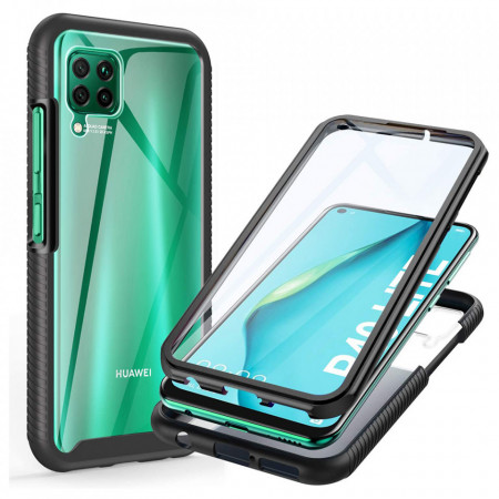 [Pachet 360°] Husa + Folie Huawei P40 Lite, Techsuit Defense - Negru