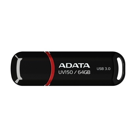 Stick USB ADATA UV150 64G, USB 3.2, Transfer Rapid, Negru