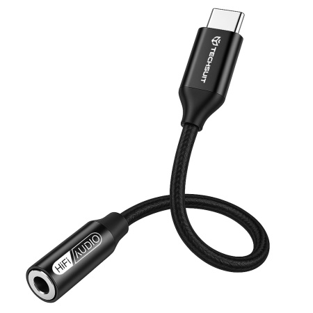 Cablu Adaptor Type-C 3.5mm, FuseXound AC13, 3A, Negru
