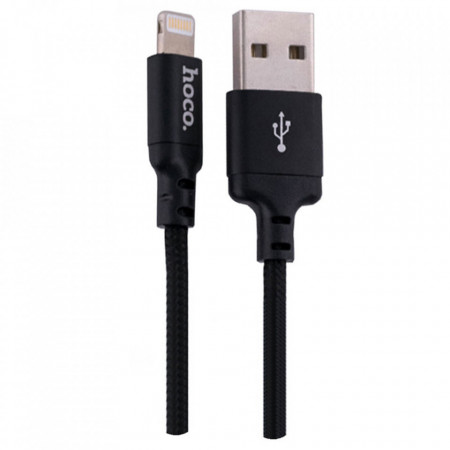 Cablu de date (X14 Times Speed), USB-A to Lightning, 10W, 2A, 1.0m, HOCO - Negru