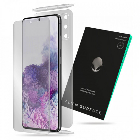 Folie 360° Samsung Galaxy S20 Plus [Ecran+Margini+Spate] Alien Surface - Transparent