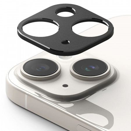 Folie camera iPhone 15 / 15 Plus, Ringke Camera Styling - Black