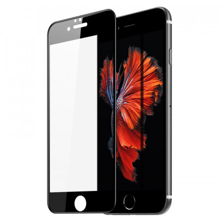 Folie de sticla iPhone 6 / 6S, 3D Full Glue MOCOLO - Negru