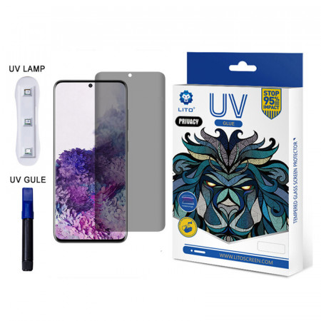 Folie de sticla Samsung Galaxy S21 Ultra, UV Glue LITO - Privacy