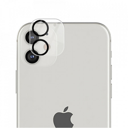 Folie iPhone 12 Mini / iPhone 11, S+ Camera Glass, LITO - Black/Transparent