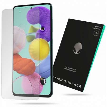 Folie Samsung Galaxy A71, Regenerabila + Case Friendly, Alien Surface - Transparent
