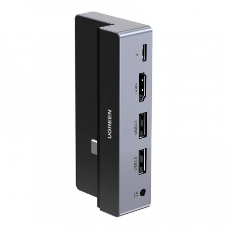 HUB Type-C la 2xUSB-A 3.0, HDMI 4k*2k@60Hz, PD convertor pentru Ipad Pro, Ugreen (70688) - Gri