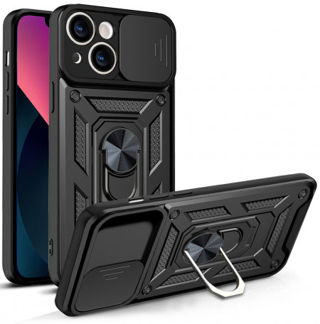 Husa Iphone 13 Hybrid CamShield, Tech-Protect - Negru